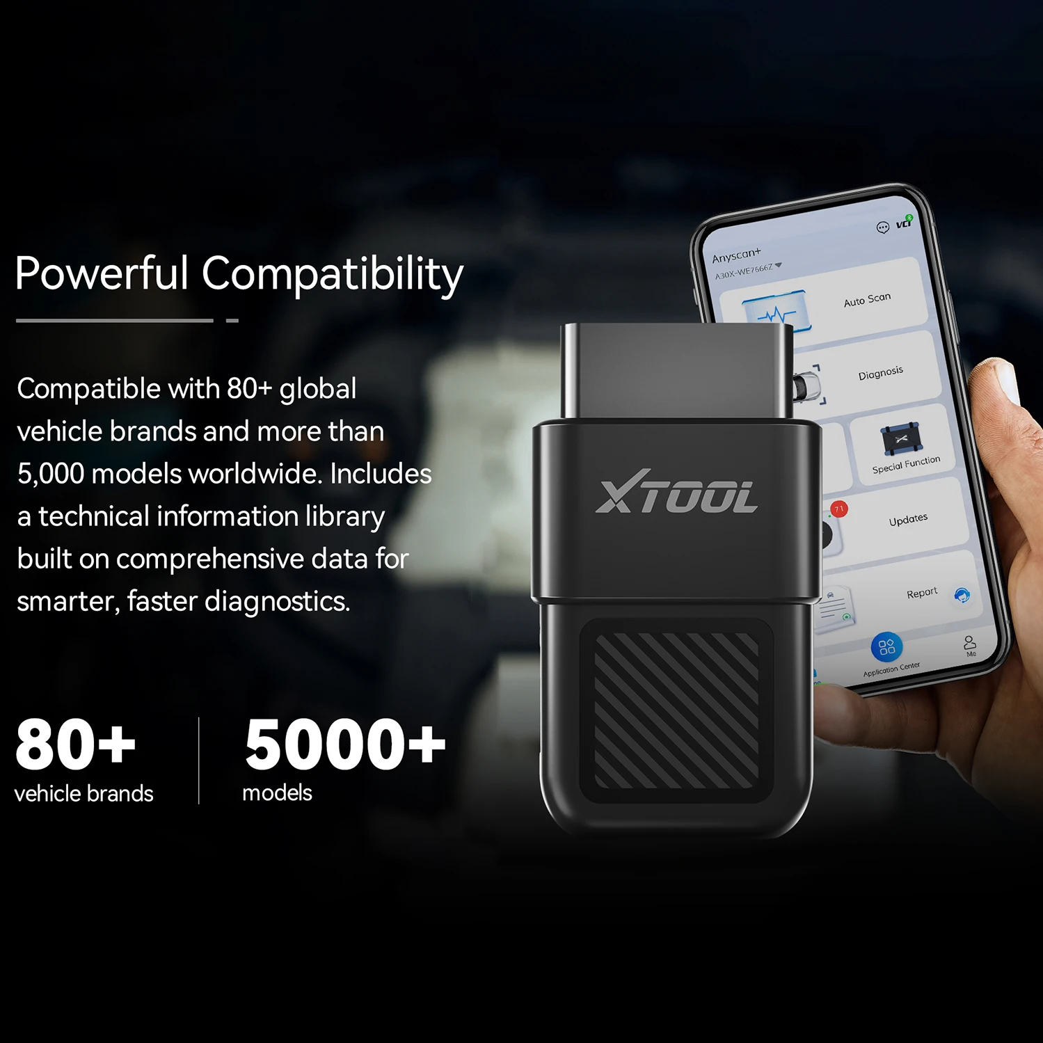 XTOOL A30X Obd2 قارئ الرمز Anyscan A30X بلوتوث أداة تشخيص السيارة 26 + إعادة تعيين Relearn 5000 + نموذج لسيارات BMW/Benz PK Thinkdiag 2 #2