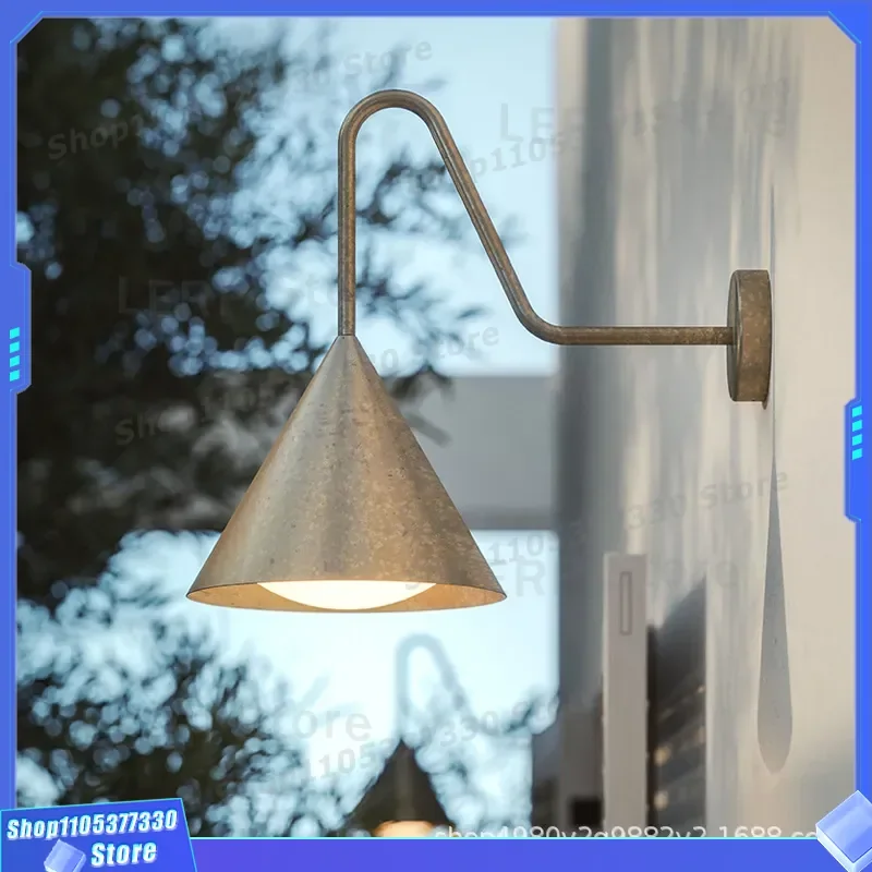 Creative Round LED Wall Lamp Outdoor Waterproof Garden Light for Balcony Aisle Corridor Stairs Modern Door Fixture Decoration
