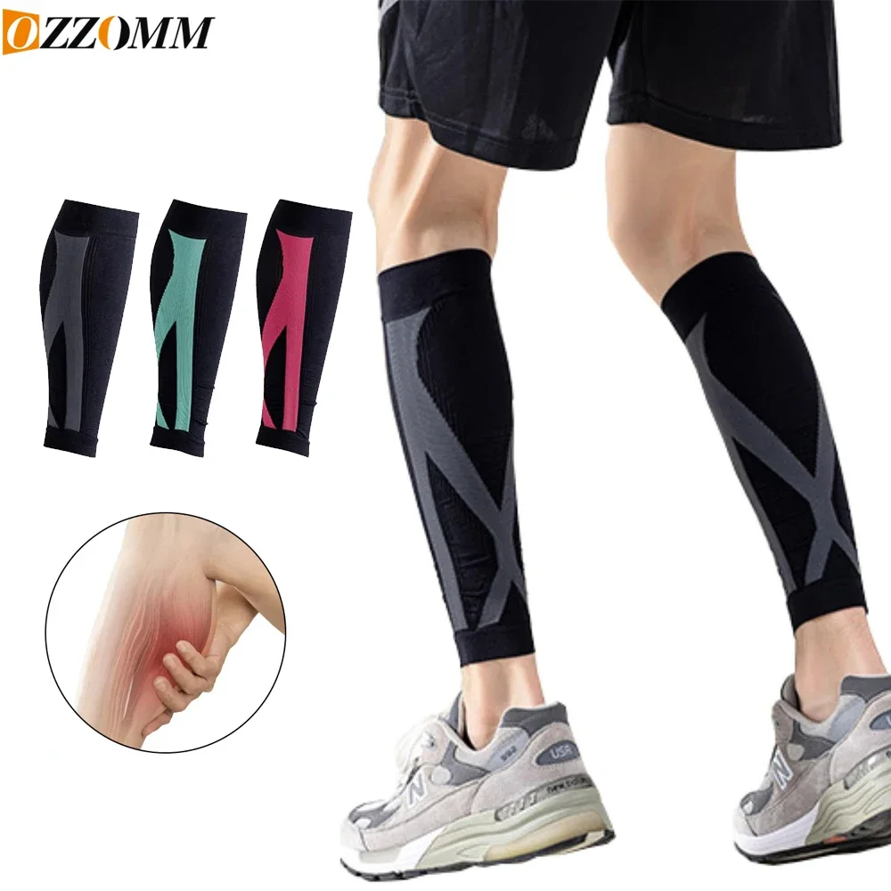 

1Pair Calf Compression Sleeve for Men Women,Leg Support Footless Compression Socks for Running-Shin Splint Varicose Veins Sports