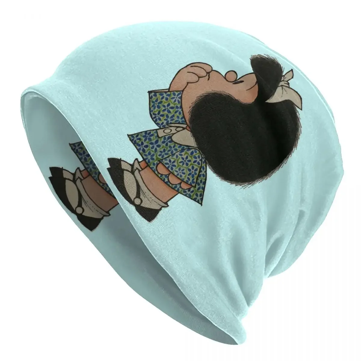 Funny Mafalda Comic Cartoon Bonnet Hats Cool Knit Hat For Men Women Warm Winter Quino Skullies Beanies Caps