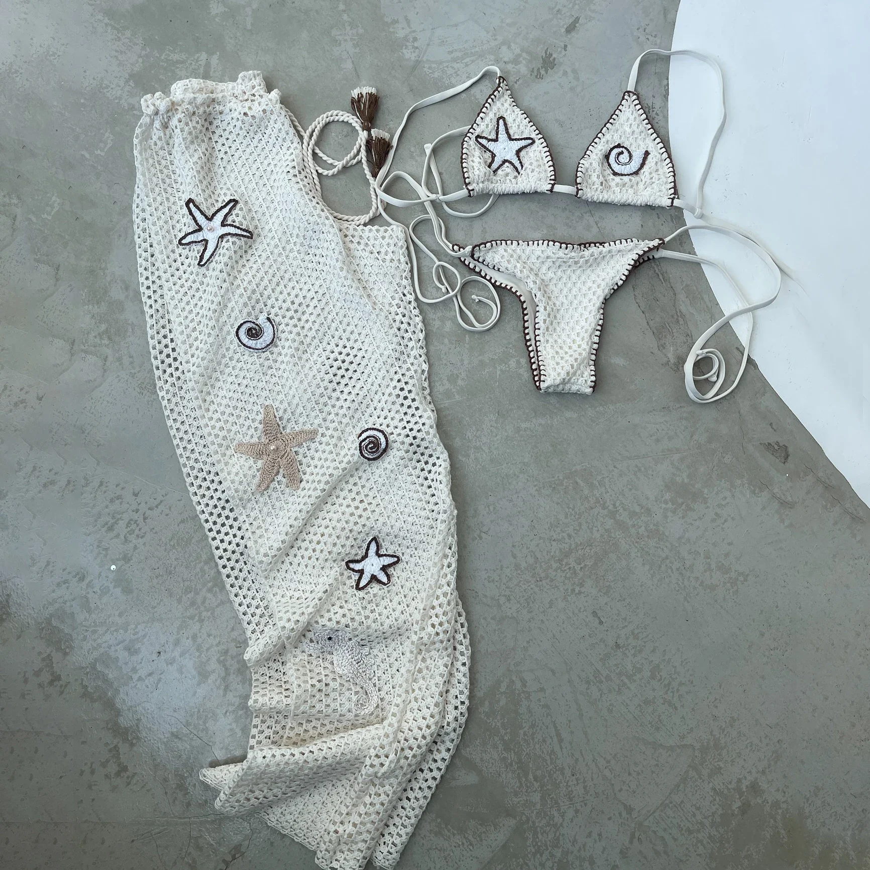 

Hand Hook Sexy Bikini Women Swimsuit Female Swimwear Crochet Pants Bandeau Biquini Thong Bathing Suit Bodysuit Beachwear Swim