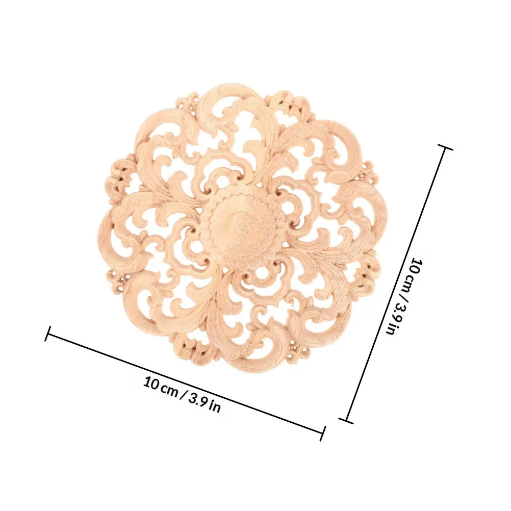 Handcrafted Wooden Carved Applique Onlay Decorative Trim for Cabinets Wardrobes Furniture Elegance Sophistication Long-Lasting