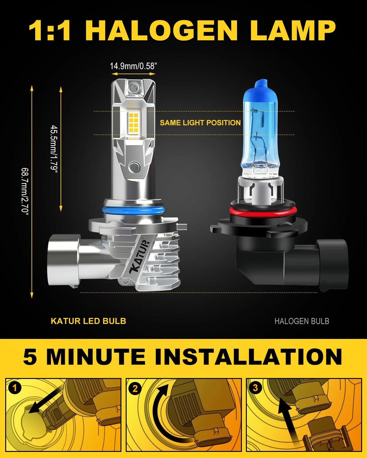 Bombilla de luz antiniebla para coche, luces Turbo Led, Sin ventilador, 9012 K, blanca, 2x6000 HIR2, Para JAGUAR, Opel, Toyota, Audi, BMW, BENZ, VW