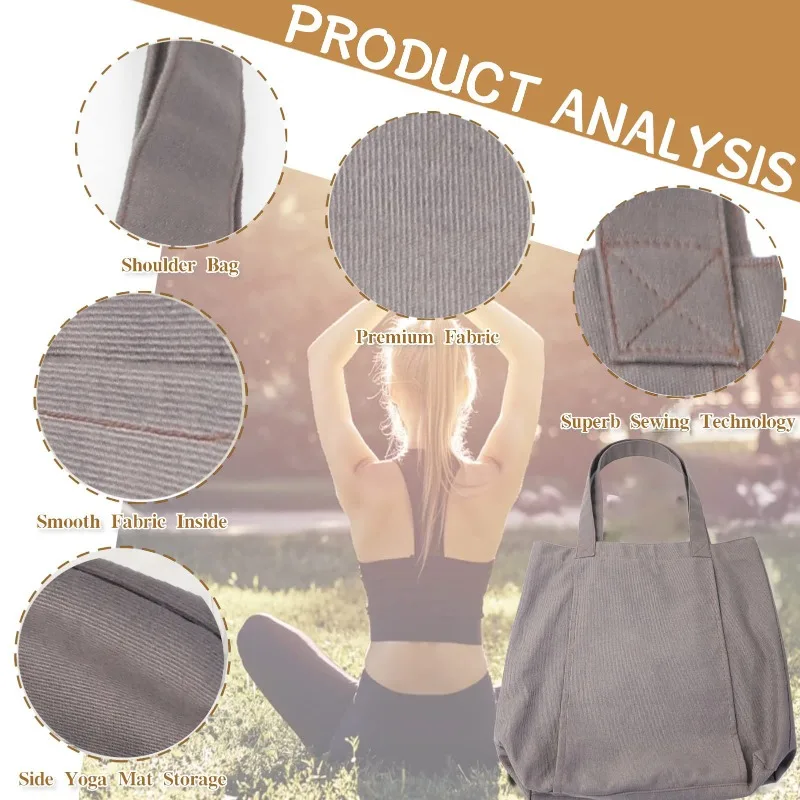 Crossbody Yoga Mat Backpack with Padded Straps - Compact & Spacious for Travelers, Pilates Enthusiasts, and Fitness Lovers