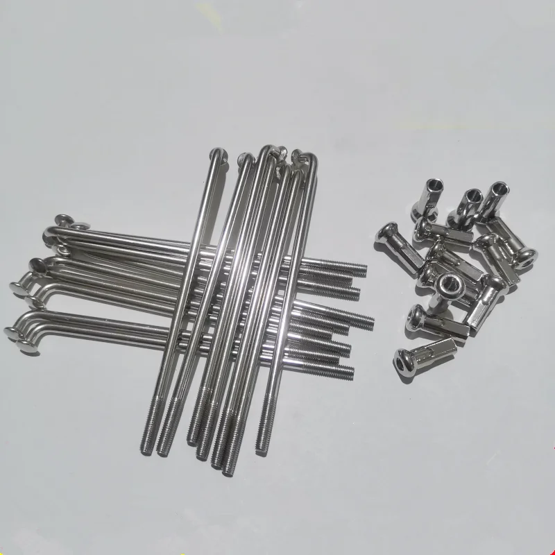 10pcs/lot Bicycle spoke  304 stainless steel 12G Motorcycle spoke   2.5mm long 70-210mm