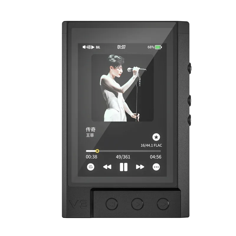 TempoTec V3 Portable DAP Android HIFI Music Player DAP 4.4mm&3.5mm Dual DAC AK4493SEQ DSD512 WIFI Two-way Bluetooth MQA16 TIDAL