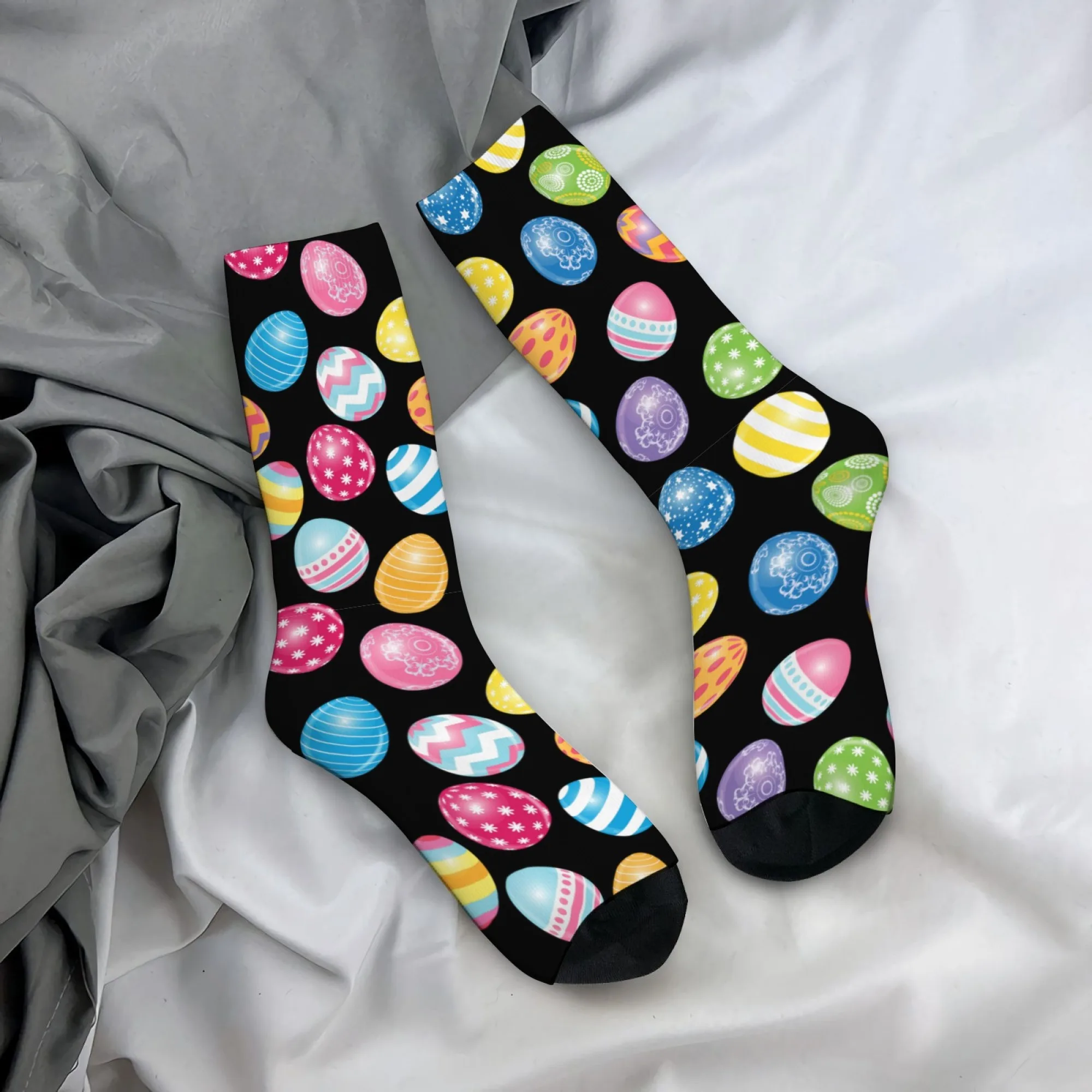 

Cartoon Easter Egg Sock Harajuku Style Comfortable Non-Slip Casual Fashion Men's Socks Novelty Funny Happy Socks Party Gift