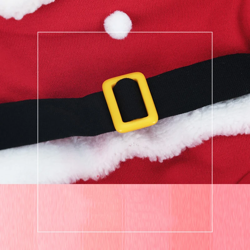 Christmas Cat Clothes For Small Dogs Cats Autumn Winter Warm Kitten Costumes Santa Claus Pet Outfits New Year Gift Cat Jacket