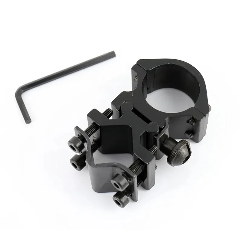 Fashion Universal Metal Rail Clip 25mm Ring 20mm Gun Mount Flashlight Laser Torch Bracket For 501B C8 Hunting Flash Light