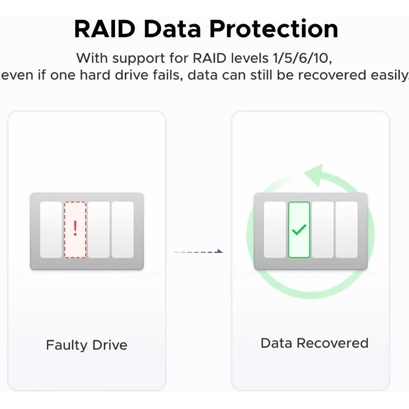 PrivateCloud DXP4800 Servidor de Almacenamiento en Red NAS de Cuatro Bahías, Unidad de Nube Personal, Álbum de Fotos con IA, Sincronización de Archivos N100 5