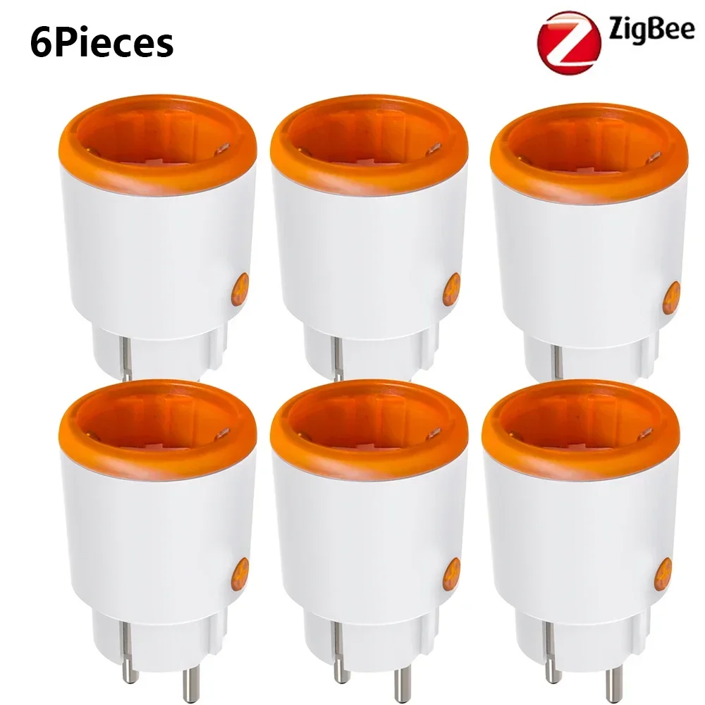 16A Smart Plug Tuya ZigBee 3.0 EU Smart Socket Energy Monitor Outlet Draadloze Voice Afstandsbediening Alexa Google Home homekit