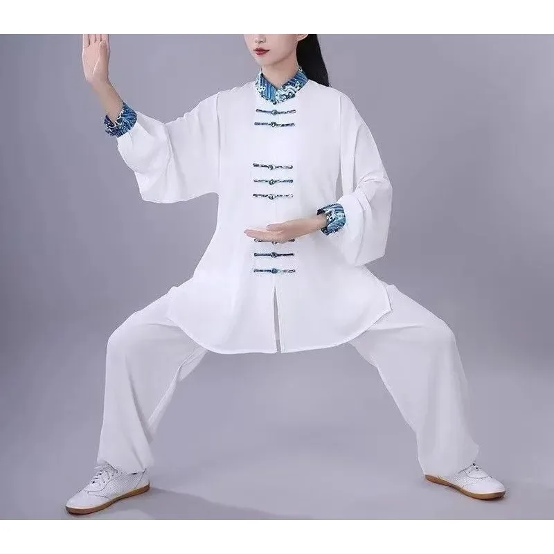 

Традиционная китайская одежда для мужчин и женщин, униформа для взрослых, тай-чи, кунг-фу, повседневная одежда для выступлений, одежда для ушу