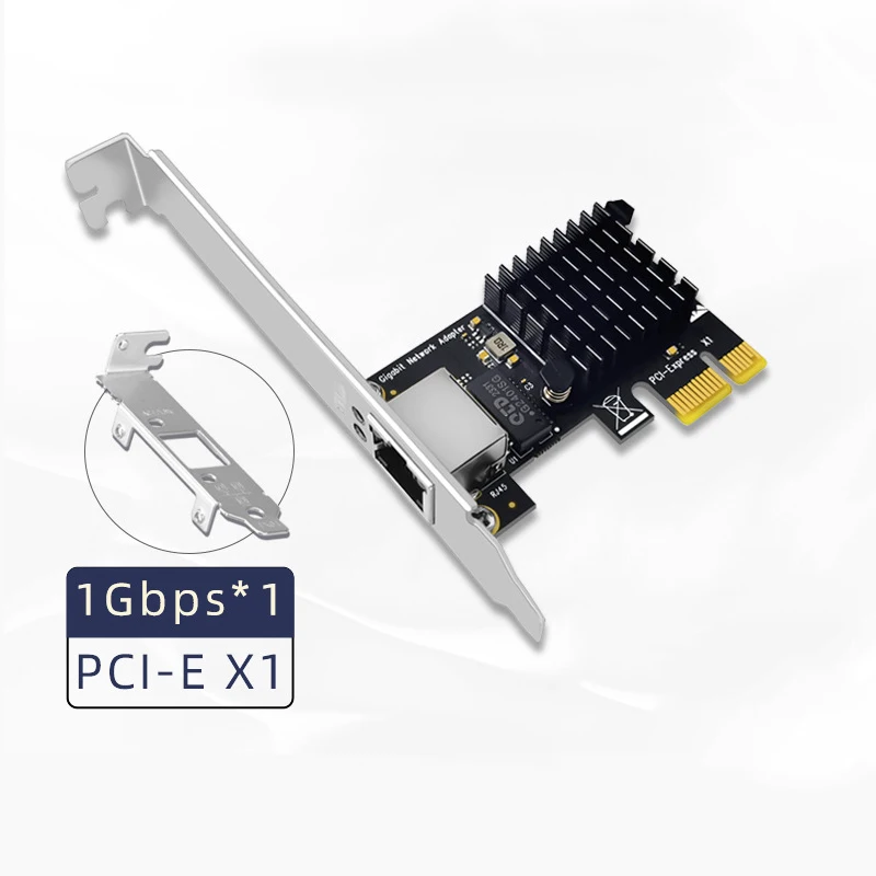 PCIE Gigabit Ethernet Network Card PCI Express X1 to RJ45 Network Adapter 10/100/1000Mbps RTL8111H Chip LAN Cards for Desktop PC