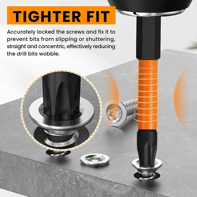 11Pcs T20 T25 Torx Screwdriver Bits Set Security Torx Bit Set Magnetic Torx Impact Driver Bit with Holder