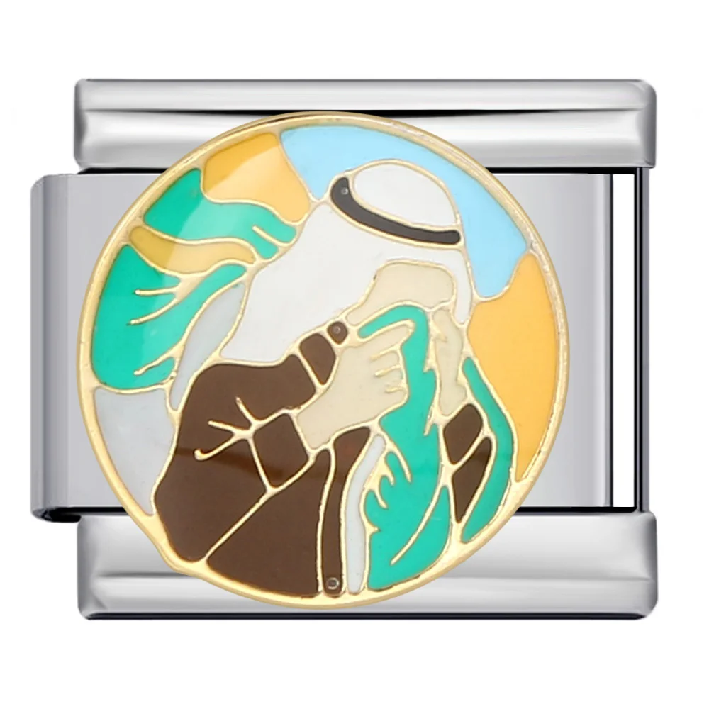 Neue Mode Herren Arabischer Kamel-Adler-Kaktus Italienischer Charm-Anhänger Passend für 9mm Edelstahl-Armband DIY Schmuckherstellung Perlen als Geschenk – Detail 4