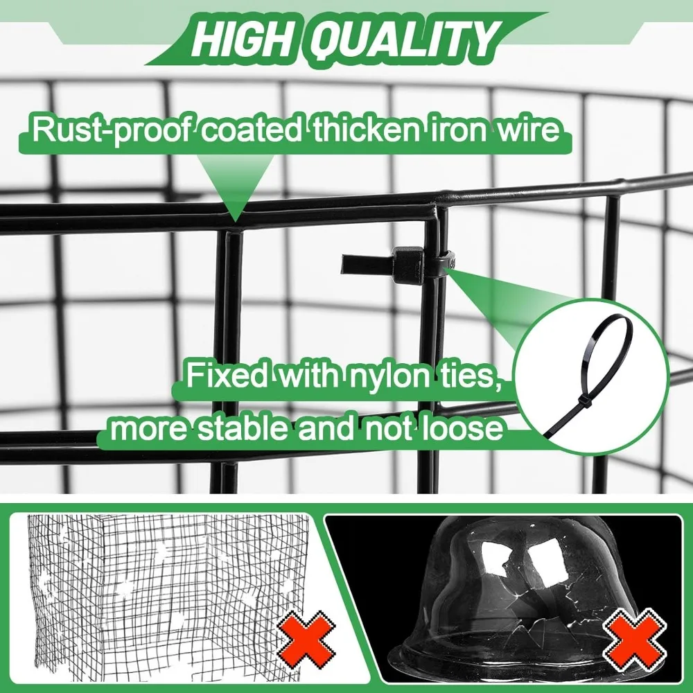 10 упаковок, клетки для растений, защита от кроликов, цыплят, уток, для защиты животных, металлические клетки для растений