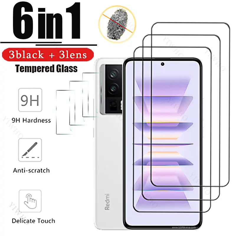 6to1 for Xiaomi Redmi K60 K50 K40 Pro + Plus Gaming Ultra Tempered Glass for Redmi K 60E K40S K50i Screen Protectors Cmaera Lens