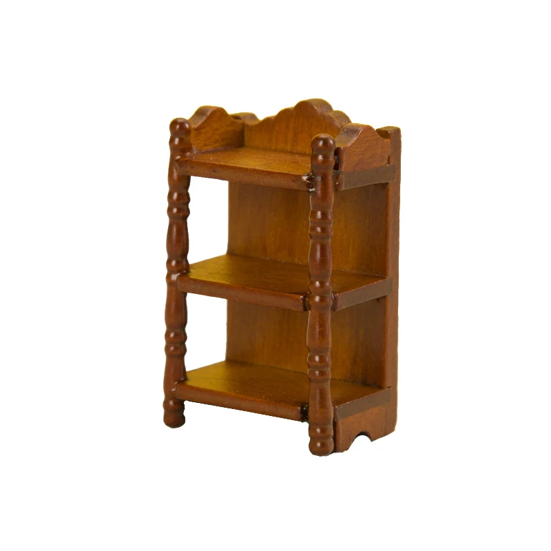1:12 Dollhouse Miniature Bedside Stand Mini Model Doll House Furniture Decoration Toys Simple And Multifunctional Storage Shelf