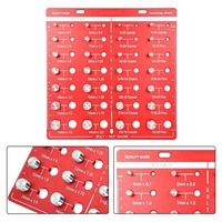 Nut And Bolt Thread Gauge Lightweight Metric Portable Aluminum Alloy Compact Exquisite Identification Imperial Nut Checker