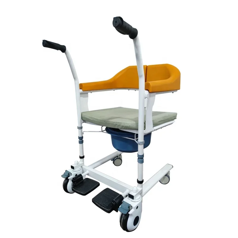 Wheelchair Toilet Commode Chair Patient Lifting Transfer Chair For Elderly And Disabled