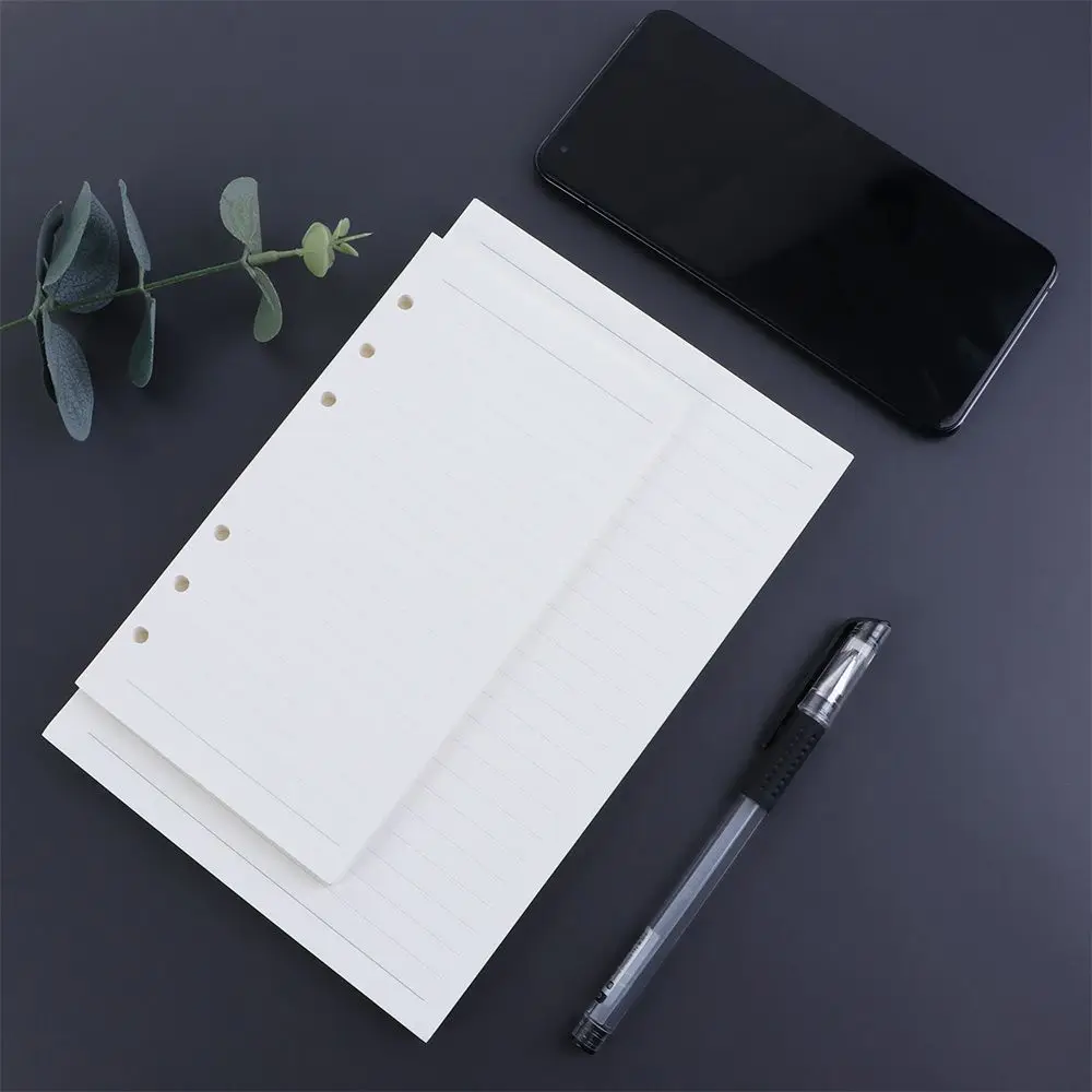 Spiral Binder Daily Planner Line To do List 45 Sheets Paper Refill Loose Leaf Inner Page Notebook Refill Binder Inside Page