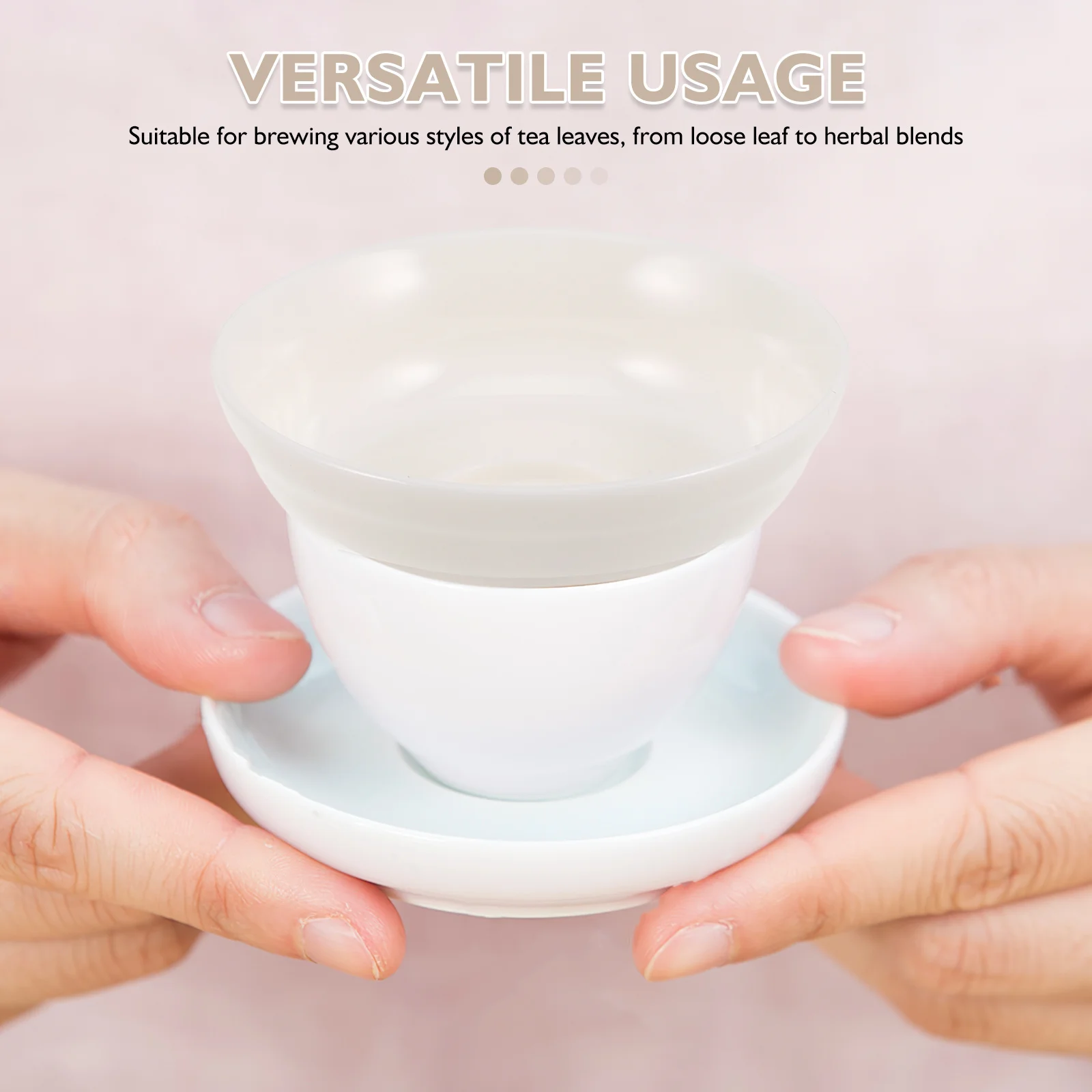 

Refined Ceramic Tea Filter Set Porcelain Strainer Infuser Stand Coffee Filter Colander Chinese Kongfu Tea Accessory Home Brewing