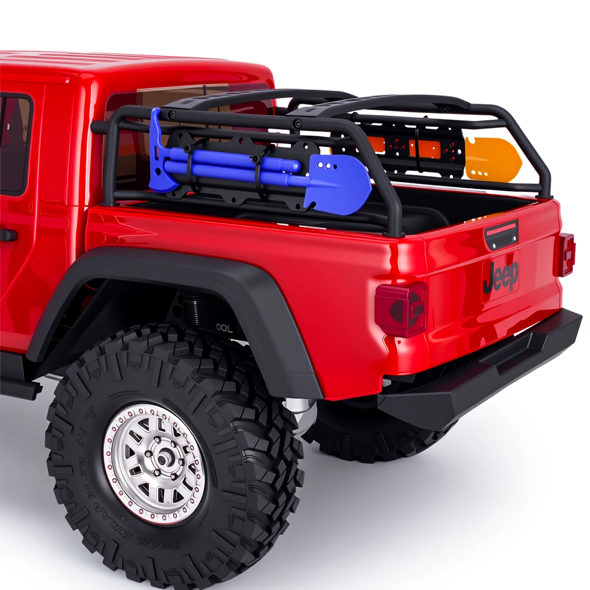 Symulowana plastikowa łopata i szpachelka dekoracyjna do modeli RC Rock Crawler 1/10 TRX4 TRX6 SCX10 90046 D90 TRX4M - ulepszenie