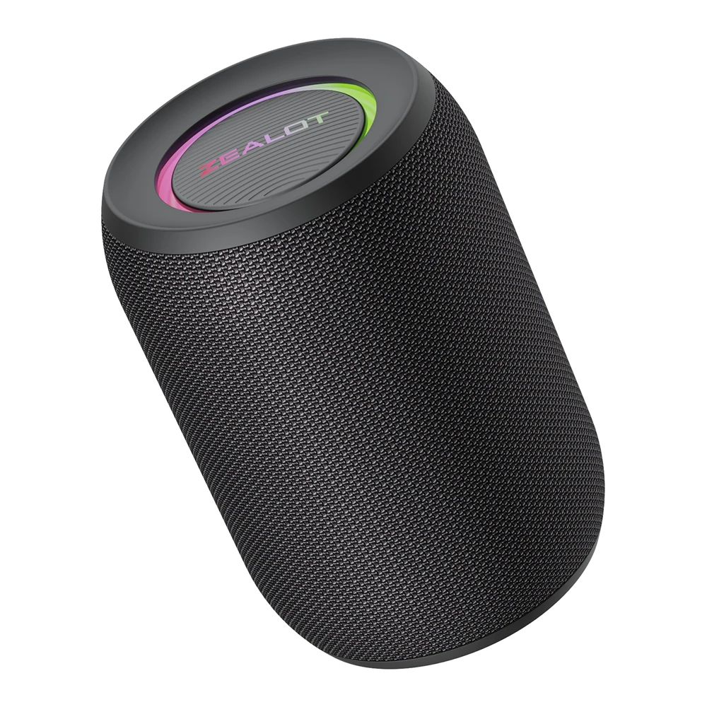 Zealot-S32PRO Haut-parleur Bluetooth puissant, basse sans fil, lumière LED, haut-parleurs extérieurs, caisson de basses, Support de boîte de son étanche 8
