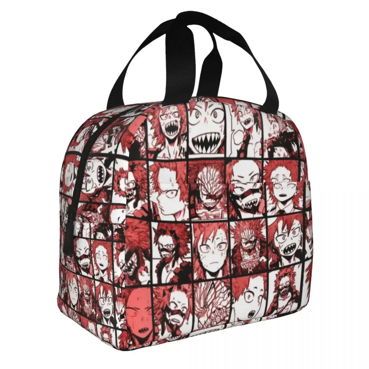 Saco térmico Oxford portátil isolado, My Hero Academia, Colagem Kirishima, Lancheira de piquenique, Caixa térmica, Comida fria