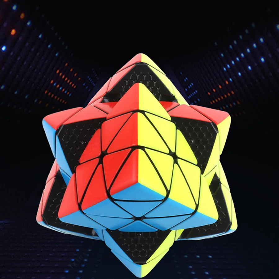 Cubo Mágico Piramidal 4x4 Yuxin Idea Little Magic, Sin Adhesivos, Profesional, de Velocidad, Cubo Antiestrés 4x4x4, Rompecabezas, Cubo Mágico, Juguetes, Regalos