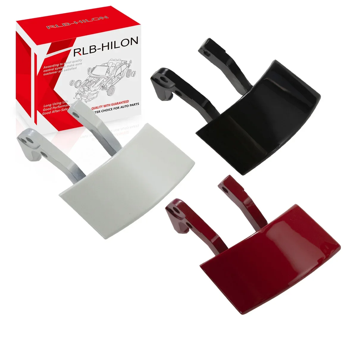 

Zinc Alloy Exterior Door Handle Repair Kit (Left/Right) for Honda CR-Z 2010-2015 (Black Red White)