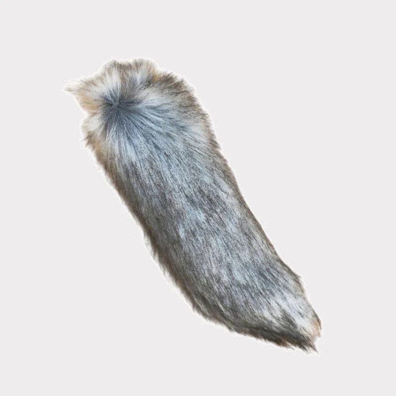 ذيل الثعالب فو الفراء الذئب القطط ذيل فستان بتصميم حالم زي الهالوين التأثيري فروي الثعالب الذيل كليب على الأطفال الكبار #1