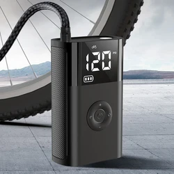 Motorcycle Air Pump Mini Bicycle Air Pump Rechargeable Wireless Inflator Electric Air Compressor for Soccer Basketball