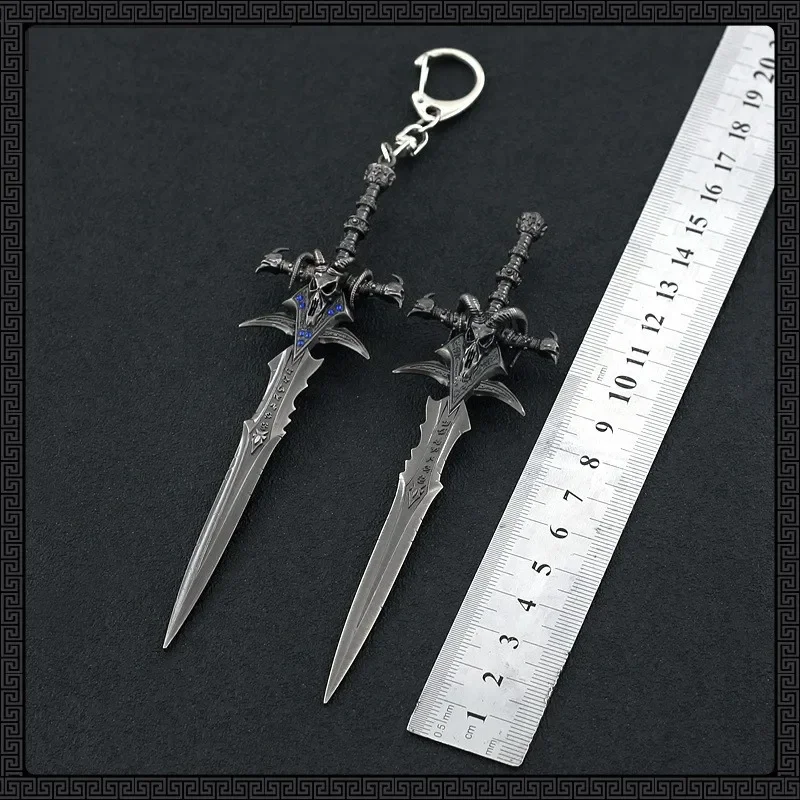 World Of Warcraft 14cm Lich King Frostmourne Various Alloy Sword Game Keychain Weapon Katana Model Replica gift Toy For Kids