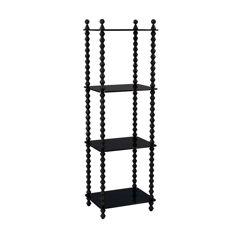 

French retro pure solid wood shelves, bedroom chest cabinet, living room locker, American medieval display cabinet, bookshelf fl