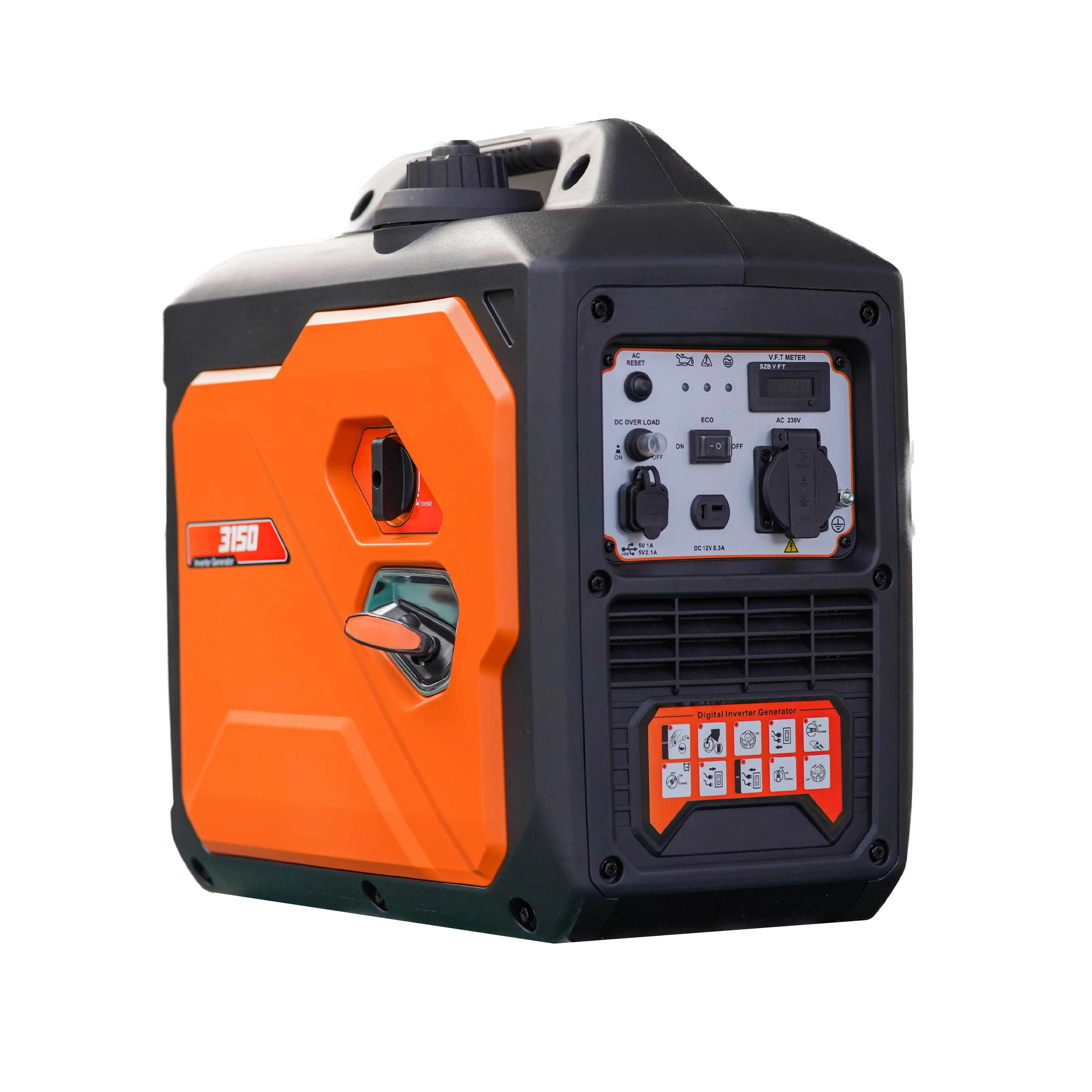 2800W Inverter Generator 230V Gasoline Power Silent Generators For Home Commercial Store Use