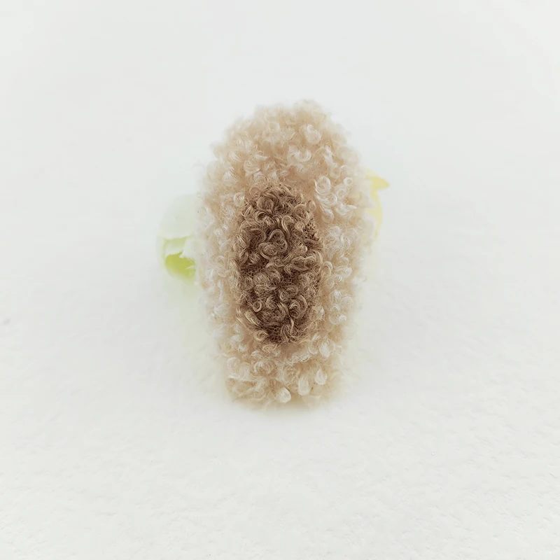40 Stück 5,5 cm Teddy-Plüsch-Hasenohren, gepolsterte Applikationen für Babykleidung, Mützen, zum Nähen, für DIY-Kopfbedeckungen, Haarspangen, Schleifen, Accessoires und Aufnäher. – Detail 5