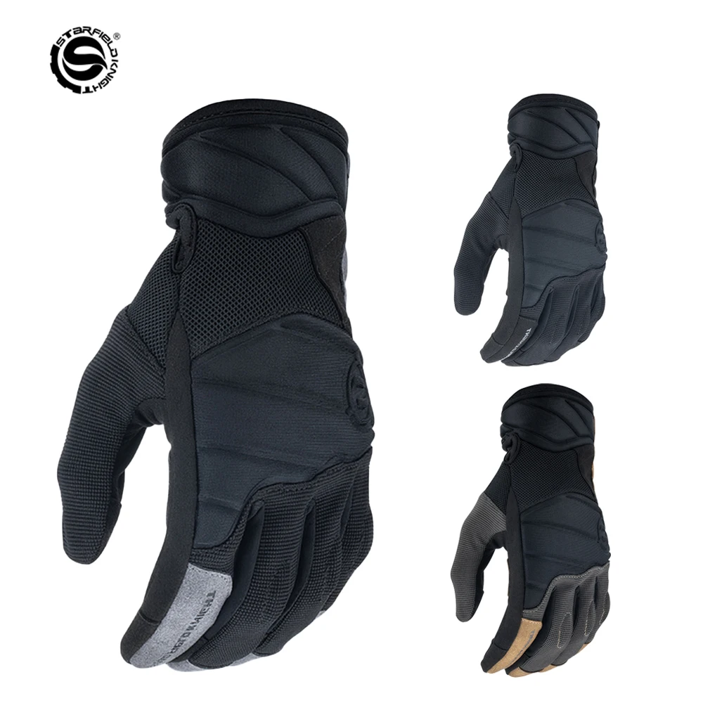 

2024 New Motorcycle Cycling Gloves Man Breathable Mesh Motocross Gloves Slow Rebound Protection Motorbike Gloves Shock-absorbing