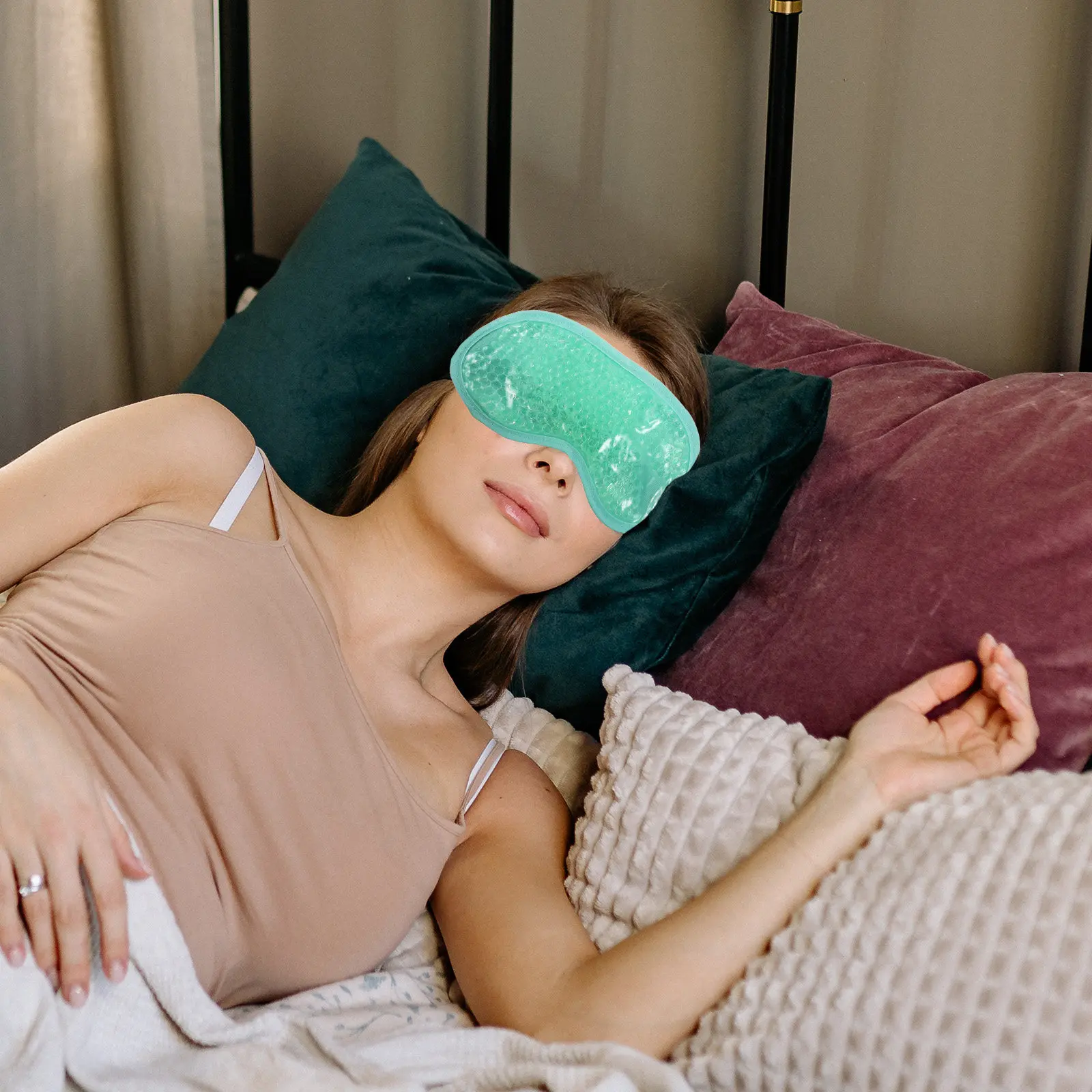1Set Ice Compress Face Cover Gel Facial Mask for Face Beauty Facial Cover Sleep Relief Eye Fatigue Anytime Anywhere