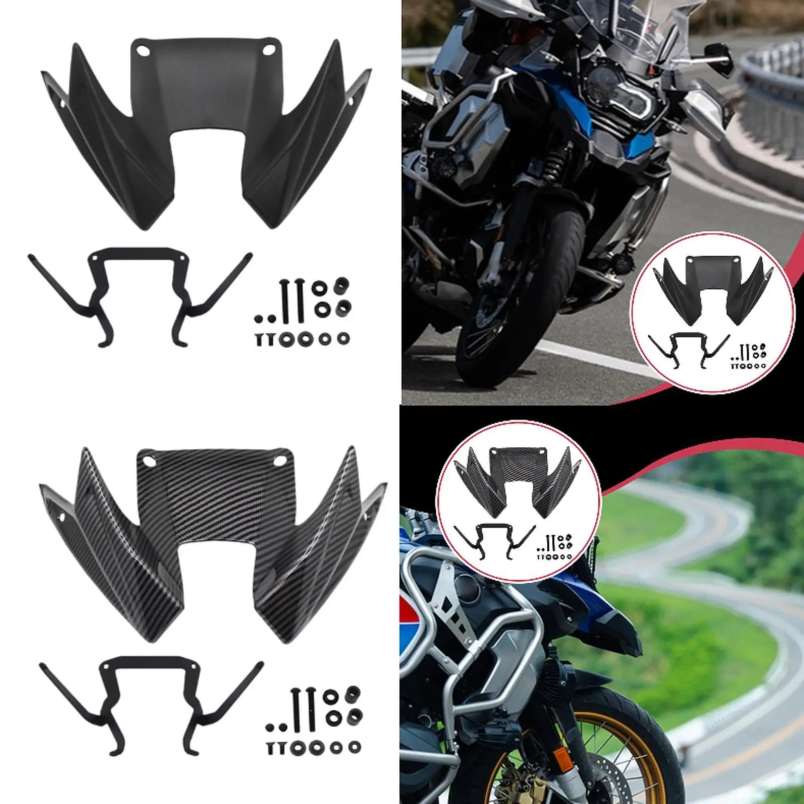 Motorcycle Front Spoiler Accessories Modified Part Stable Practical Reliable Sport Downforce Spoiler for 500 Hornet