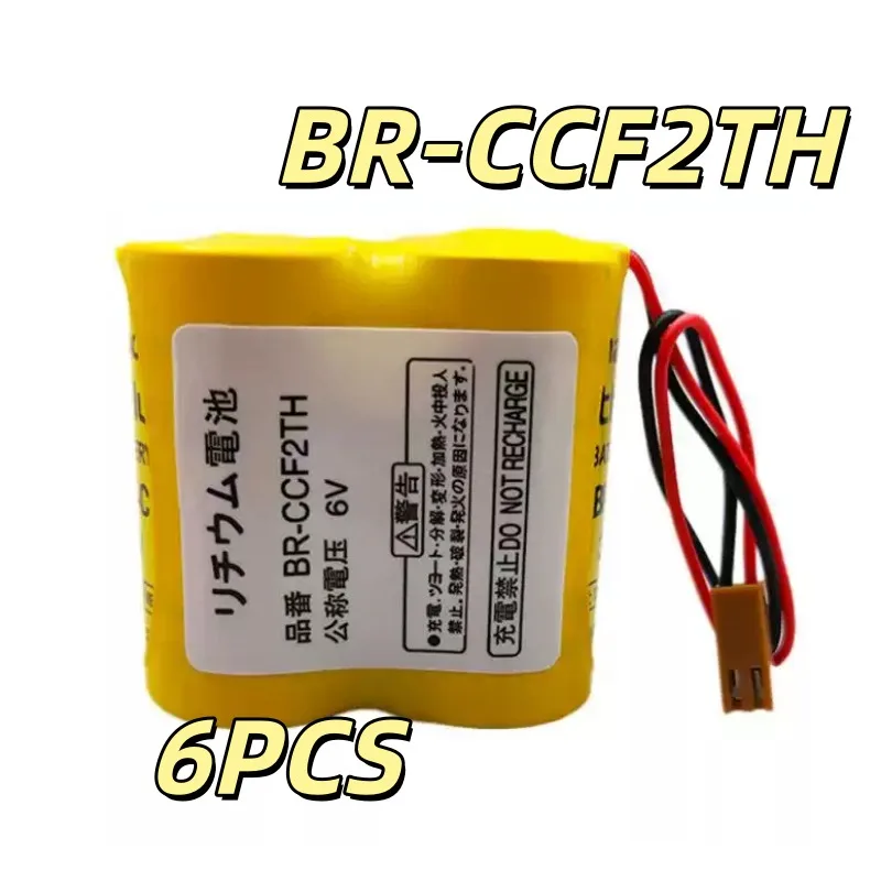 6PCS Replacement battery BR-CCF2TH with plug BR-CCF2TH 6V 5000mah programmable lithium-ion battery