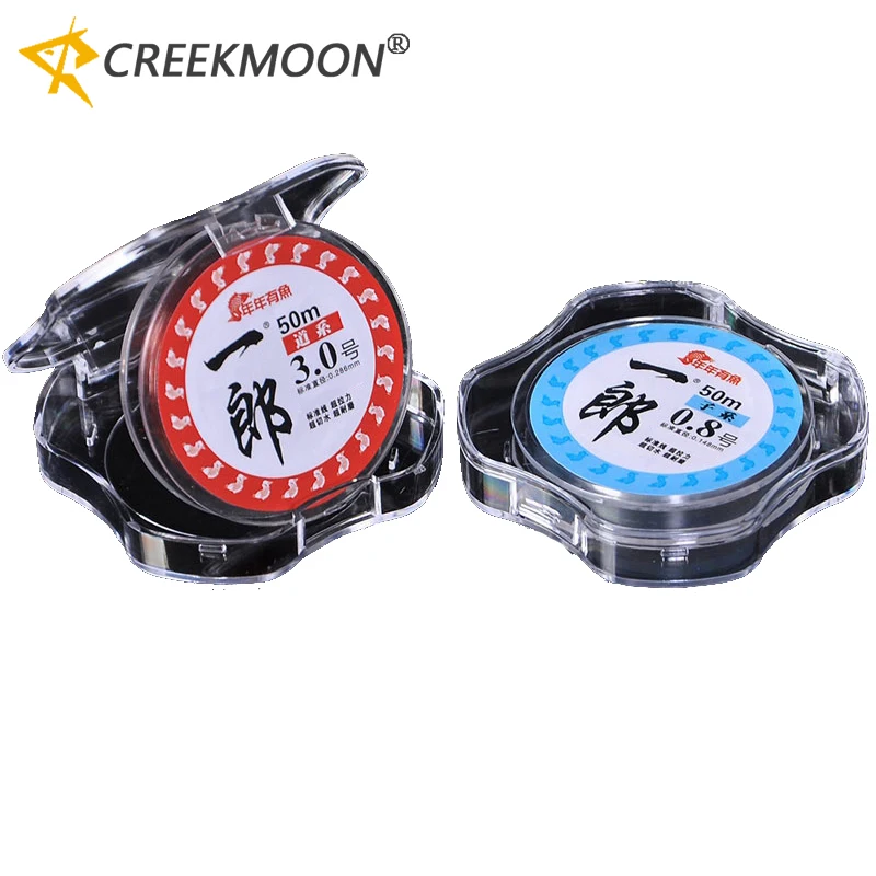 Japanese Nylon Fishing Lines Main Sub Line Set 50M Boat Fishing Lines Super Tensile Imported Rock Sea Ice Fishing Non-rolling