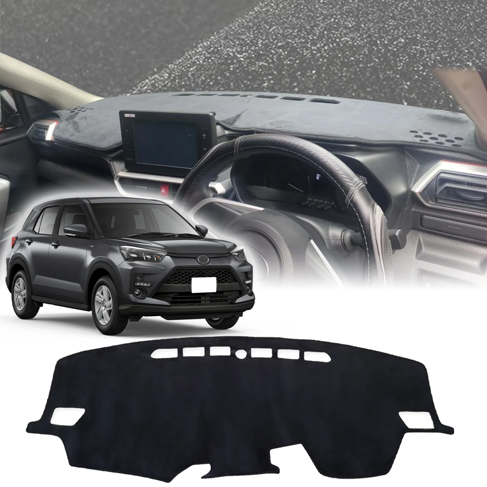 

fit for Toyota Raize Daihatsu Rocky 2019-2024 Car Dashmat Dashboard Cover Pad Protective Carpet DashMat Sunshade Accessories
