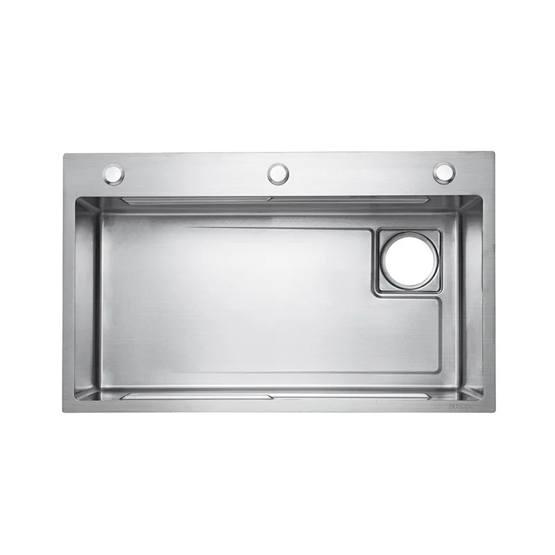 

Stainless steel honeycomb embossed sink, large single slot, countertop and undercounter basin, kitchen sink, thickened