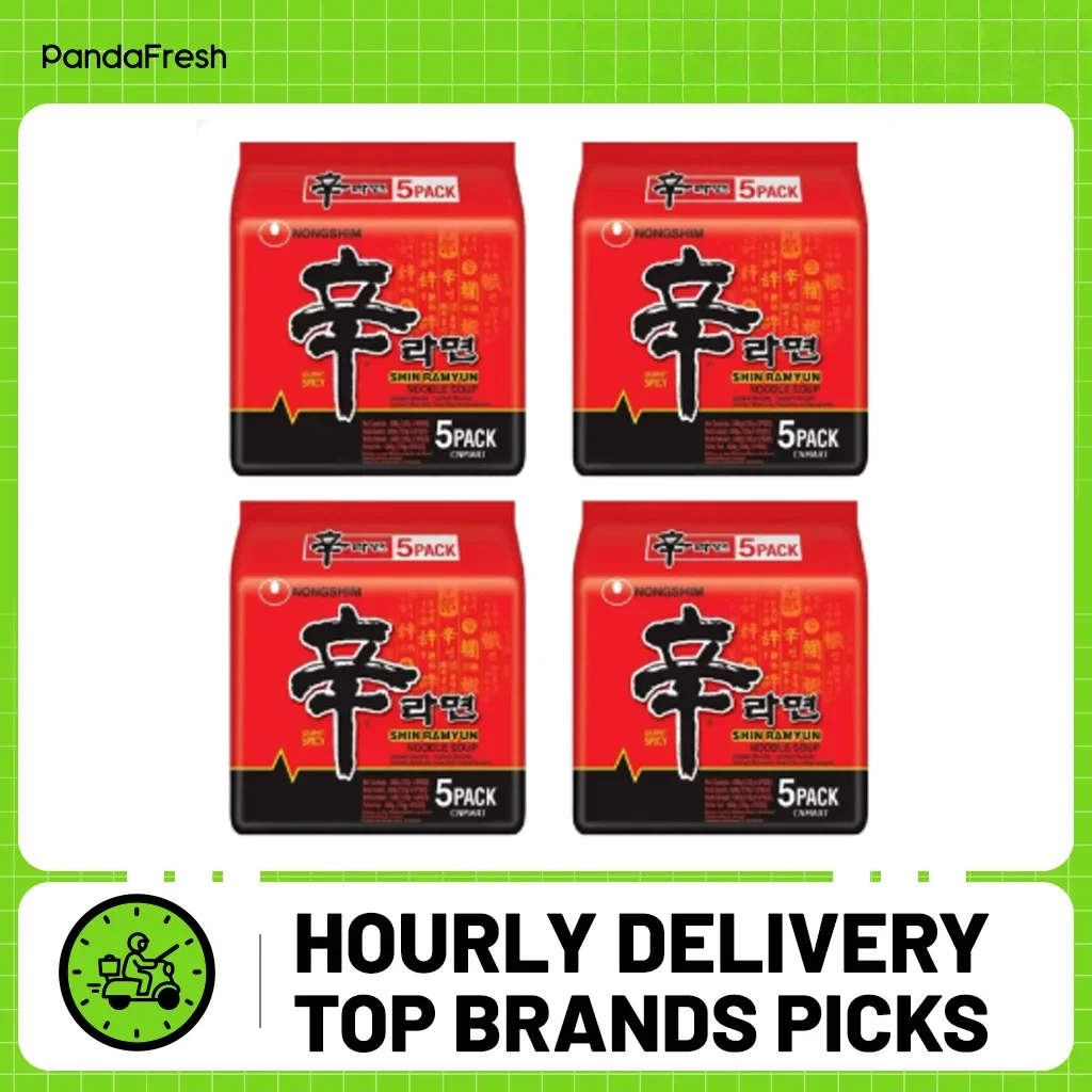 NongShim, sopa de fideos Shin Ramyun, picante Gourmet, paquete de 20, 120 g/paquete