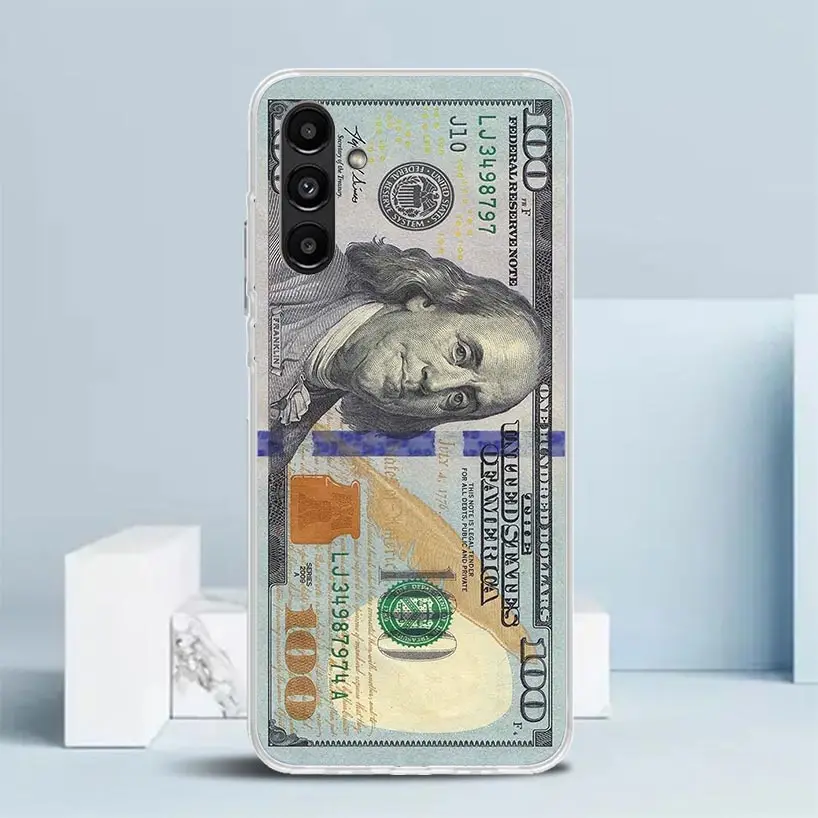 Banknote Dollar Cash Money Phone Case For Samsung Galaxy A17 A37 A57 A16 A15 A14 A13 A56 A55 A54 A53 A36 A35 A34 A33 A26 A25 A24