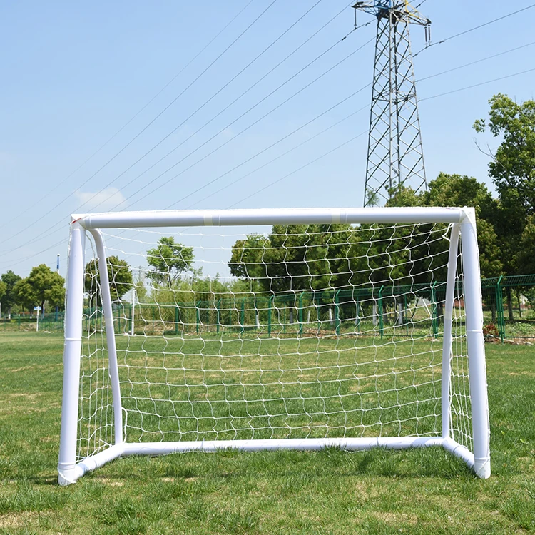 1 Gawang Sepak Bola Mini Lipat Profesional Desain Bingkai PVC Lepas Pasang untuk Anak-Anak, Peralatan Latihan Sepak Bola 2025