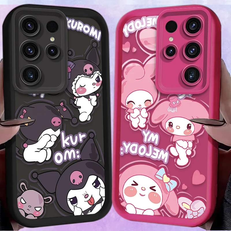 سانريو كورومي بلدي ميلودي قضية الهاتف لسامسونج غالاكسي S24 S25 S23 الترا S22 S21 زائد FE A36 A56 A26 A16 A06 A15 A25 A35 A55 5G