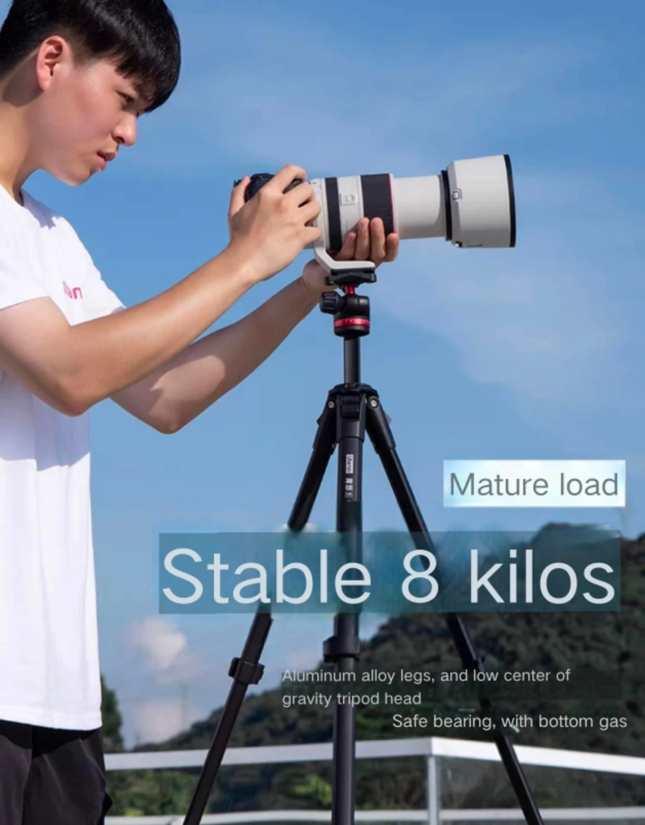 Ulanzi Qing Cong Shadow Metal Ball Head Tripod Tripod Portable Mobile Phone Micro SLR Camera Travel Shooting Universal