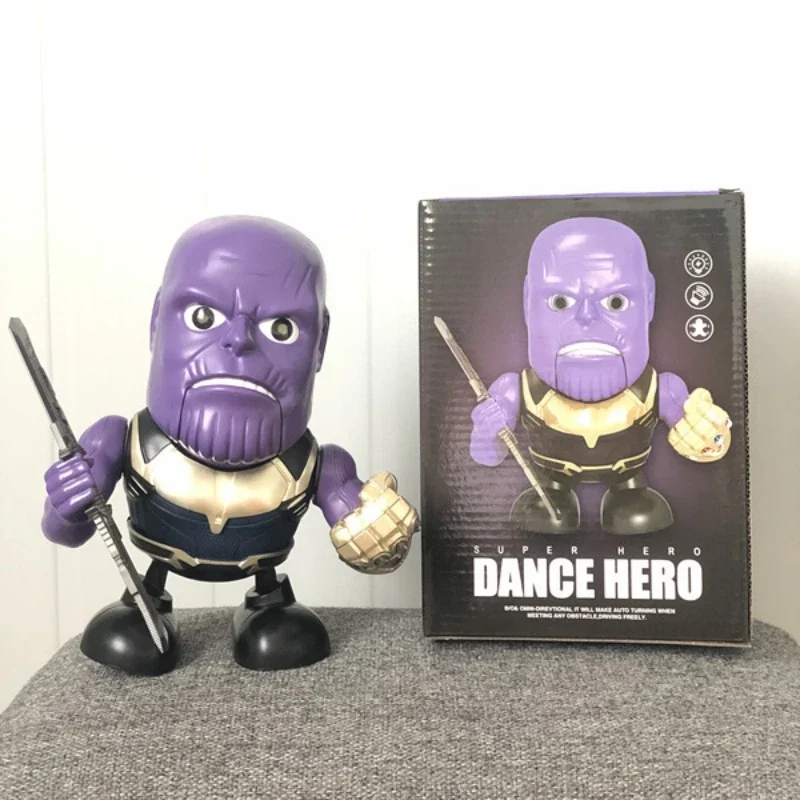 شخصيات حركة رقص الرجل الحديدي من مارفل ، إضاءة ليد ، نموذج روبوت سبايدرمان ، روبوتات بطل خارق من المنتقمون ، دمية طفل ، هدية لعبة عيد الميلاد
